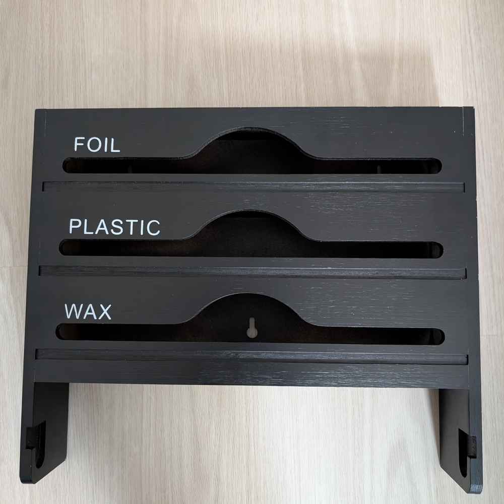 Bamboo Kitchen Wrap Organizer